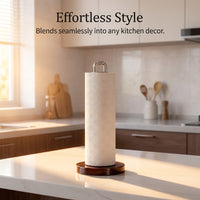 Dining Table 304 Stainless Steel Paper Towel Holder for Home Use, Freestanding Kitchen Countertop Stand and Tissue