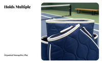 Pickleball Paddle Tote Bag Lightweight Pickleball Shoulder Backpack Padded Racket Carrier Large Capacity Adaptable Athletic Bag