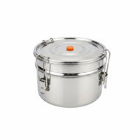 Easy to Clean 304 Stainless Steel Lunch Box Sturdy Double Layer Lunch Box Rust Proof for Outdoor, Picnic, Travel