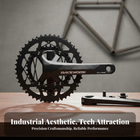 Cycling Bike Crankset Lightweight Hollow Aluminum Crankset Bike Comp Single Nt High Rigidity Frosted Finish