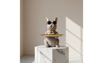 French Canine Statue Tray Distinctive Gift Suggestion French Canine Butler Statue Dog Figurine Key Holder Versatile Decor