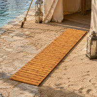 Wooden Garden road Sturdy Slatted Design Portable Walkway Panel Anti-Slip Weather Resistant Wood Walkway for Wedding Party