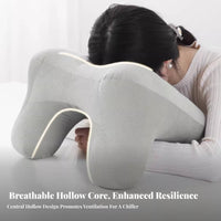 Pressure-Unrestricted Office Desk Rest Pillow Neck Support Face down Rest Pillow Breathable for Students, Adults, Rest Ping, School, Library
