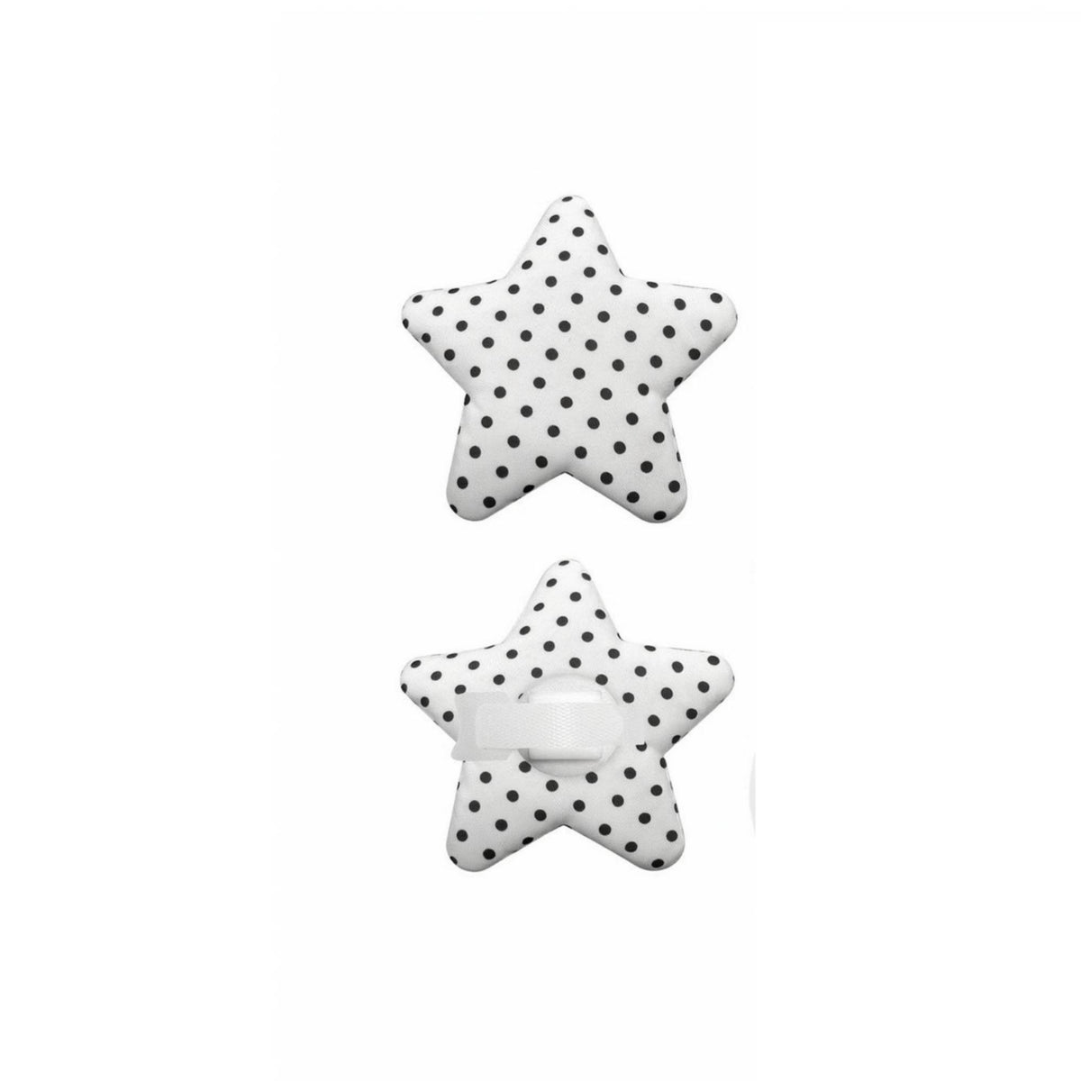 Star Headphone Attachment Playful Headphone Attachment with Polka Dots Accessory Soft Padded for Streamers, Gaming Setup
