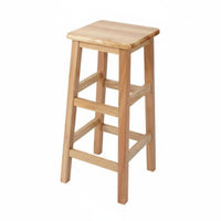 Sturdy Construction Four-Legged Square Stool Simple Design Backless Four-Legged Seat Anti-Slip Foot Pads Household Furniture Multi-Purpose for Business Owners, Homeowners, Classroom, Home, Dining Room, Kitchen