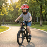 Rechargeable Full Face Bike Helmet Adjustable Full Face Two-Wheeled Vehicle Helmet Ventilated Safeguarding for Children, Young Person, Toddlers, Cycling, Skating