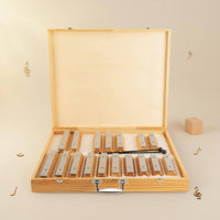 17 Note Xylophone Glockenspiel Easy to Play Wooden Resounding Bell Set Simple Elegant Design  for Beginners, Home Learning