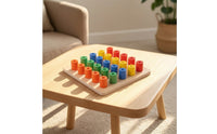 Color Insert Pillar Toy Preschool Wooden Sorting Board Geometric for Classroom