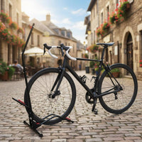 Cycle Parking Stand Non-Slip Base Upright Bike Stand Rack Heavy Duty Bike Repair Holder for Cyclists