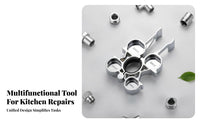 Faucet Aerator Removal Tool Easy to Use Multiple-Size Aerator Wrench Universal Faucet Spanner Small Versatile Plumbing Tool