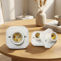 Table Lamp and Ceiling Light Fitting for Home, Versatile Pendant Light with E27 Lamp Holder, High Temperature Resistance E27 Bulb Holder, 1 Pack