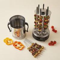 Stainless Steel Vertical Skewer Grill Two-Voltage Voltage Electric Skewer Grill Compact Cooking Appliance