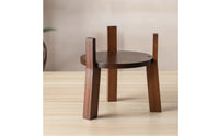 Jar Stand Rustic Wooden Stand Round Furniture for Dining Table
