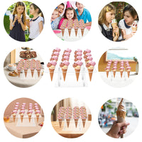 16-Hole Square Acrylic Ice Cream Display Stand