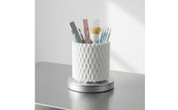 Rotating Nail Tool Holder Large Capacity 360 Revolving Desk Holder Stable Base Rotating Makeup Brush Cup for Dressing Table