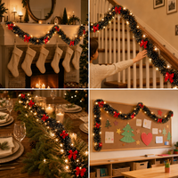 DIY Felt Christmas Tree with Pom-Poms and Garland for Holiday Party Decor
