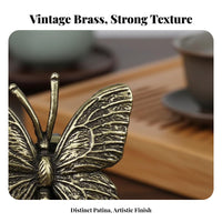 Copper Tea Pet Rustic Charm Vintage Figurine for Bookshelf, Office