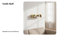 U-Shaped Floating Shelf Nordic Aesthetic Floating U-Shelf Minimalist Design