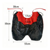 Dog Cape with Collar Black Canine Cape Glossy for Dogs, Pets