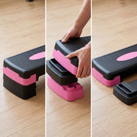 BaXuanLi PP Aerobic Stepper with Adjustable Height, Non-Slip Surface, and 400lb Weight Capacity