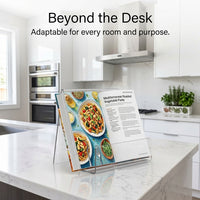 Acrylic literature Stand for Desktop Display, Transparent Holder for Reading, Music Sheet, Freestanding Menu Support for Kitchen