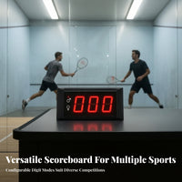 Compact Wall Ball Counter Wireless Control Electronic Wall Timer for Athletes, Coaches, Gym, Training Rooms, Tournaments