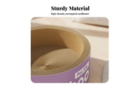 Less Shedding Cat Scratching Board Sturdy Cardboard Cat Scratcher Furniture Protection for Indoors, Living Room, Apartment