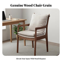 Nordic Design Wooden Armchair sturdy Wood Frame Single Person Seat Modern Minimalist design Indoor Furniture Ergonomic spinerest for Apartment Dwellers, Homeowners, Professionals, Dining Room, Home Office, perusing corner, Small Spaces