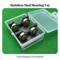 2 Pieces Effortless 360-Degree Rotation Billiard Cue Straightness Tester Stainless Steel Bearings Pool Cue Straightness Tester Universal Fit