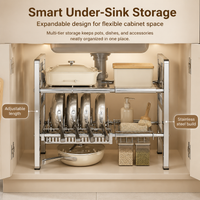 under-sink storage rack
