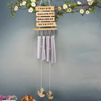 Wooden Metal Tube Wind Chime Home Decor Gift