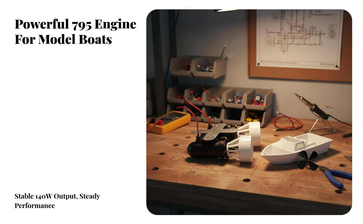 Underwater Thruster 12V direct current DIY Component from a distance Control Compatible Propulsion System for Fishermen, RC Hobbyists Delivery, Freshwater, Workshop