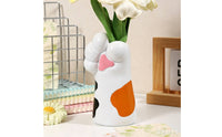 Feline Foot Flower Vase Cute Feline Foot Vase Adorable Decor for Animal Lovers, Entryway, Office, Living Room
