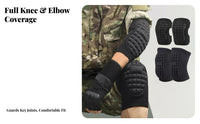 Knee and Elbow Pads Set Wear Resistant Padded Knee Pads Padded Elbow Sleeve for Dancers