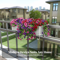 Adjustable Railing Planter Shelf tool-free Installation Hanging Railing Planter