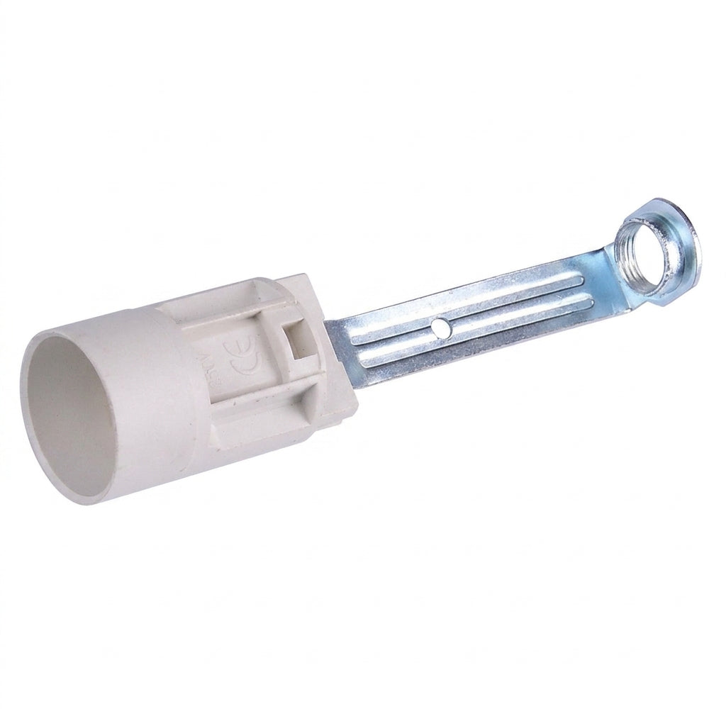 E14 Bulb Holder with Bracket for DIY Lighting, Pack of 3 E14 Lamp Holder for Pendant Lights, 100mm Total Height, 250V 2A Rated Current Plastic