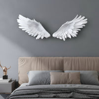 Angel Wings Wall Decor 3D Wing Wall Decor Sculpted Layered for Homeowners, Living Room, Bedroom