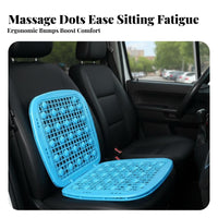 Massaging Plastic Massage Seat Cushion Breathable Cooling Car Seat Pad Heat Insulating for Truck Drivers, Commuters, Summer, Long Drives