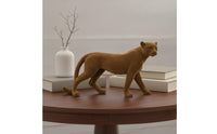 Statue Flocked Sculpture Matte Wildlife Art for Bookshelf, Beverage Cabinet
