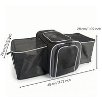Breathable Expandable Pet Carrier Foldable Pet Carrier Bag Portable Sturdy for Small Dogs, Cats, Young Dogs, Vet Visits