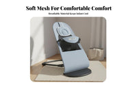 Natural Rocking Motion Infant Bouncer Seat Adjustable Recline 3-in-1 Convertible Baby Seat Foldable Design Machine Washable Pad for Newborns, Caregivers, Nursery, Bedroom, Living Room, Indoors