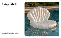High Buoyancy Inflatable Shell Chair Easy to Inflate Inflatable Seashell Inflatable Lounger Sturdy PVC for Children, Teenagers
