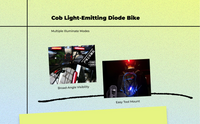 USB rechargeable waterproof tail light