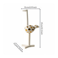 Crane Figurine Modern Luxury Crane Statue Desktop Display Long Neck Bird Sculpture for Living Room, Office