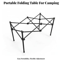 Foldable Design Adjustable Telescopic Table Leg Portable Telescopic Underframe Space Saving Camping Equipment Easy Installation for Campervans, Outdoor Enthusiasts, RV Owners, Campervan, Picnics