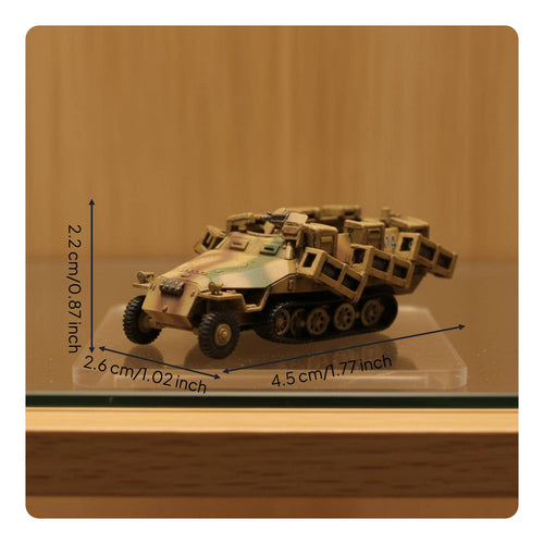 1/144 Scale Tank Miniature Ready to Display German Armored Behemoth Model Tank Model Historically Accurate Collectible for History