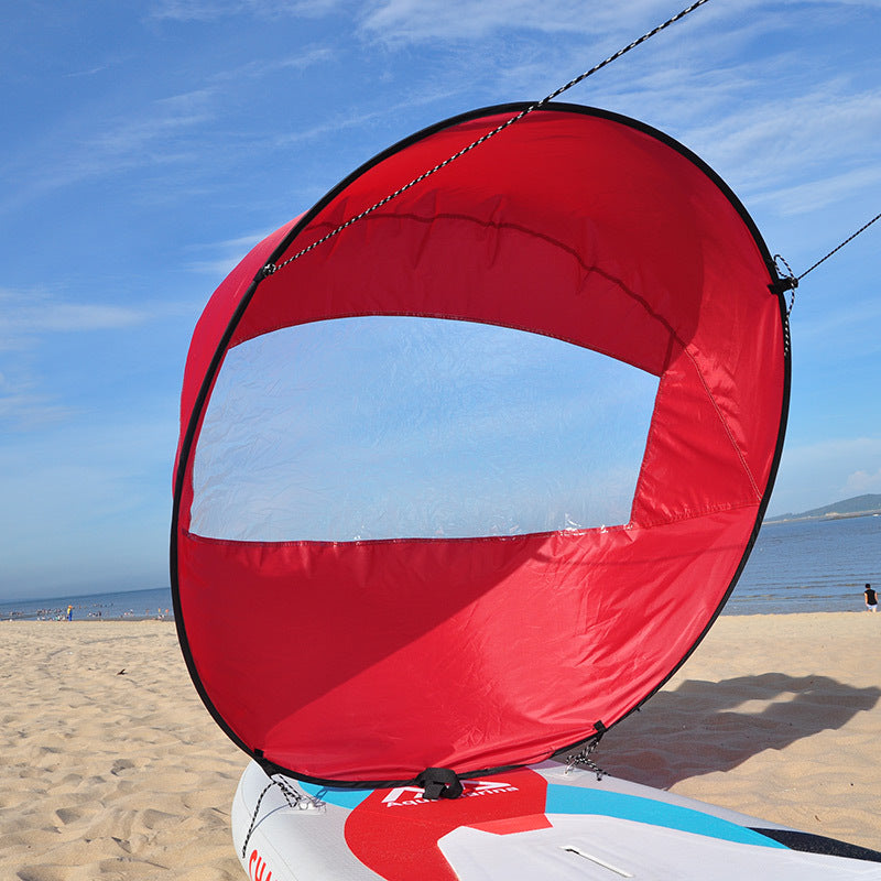 46-inch Portable Folding Sail for Kayaks, Canoes, and SUP Paddle Boards