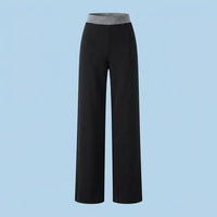 Wide Leg Trousers for Women UK with High Waisted Design, Casual in Blend Material, Loose Fit Pants for Everyday Wear