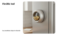 Door Entry Tone Crisp and Clear Tone Modern Brass Gong No Battery Door Tone Easy-Mount Installation Shopkeeper's Gong