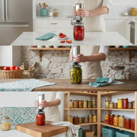 Jar Sealing Machine Electric Jar Sealer Can Sealer Compact for Home Canners, Kitchen Prep